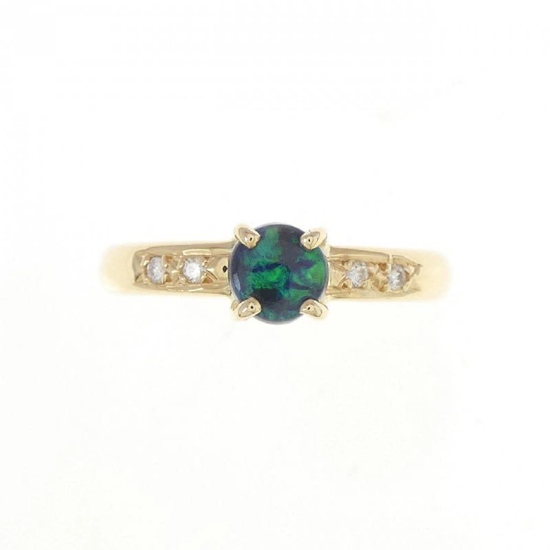 Nhẫn opal đen 750YG 672400