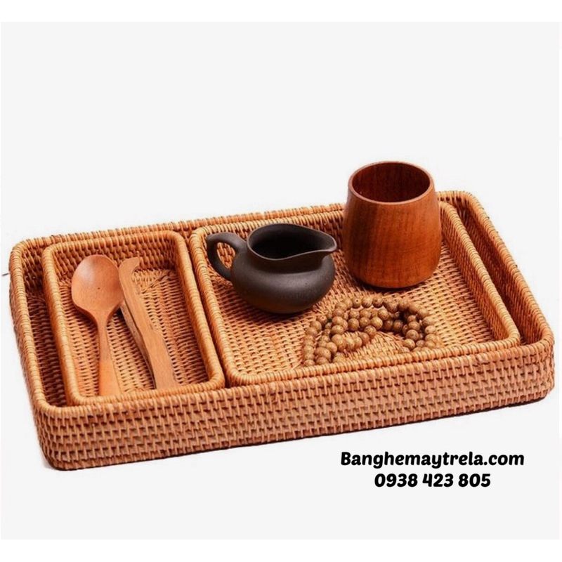 Khay mây xiên để đồ 537790