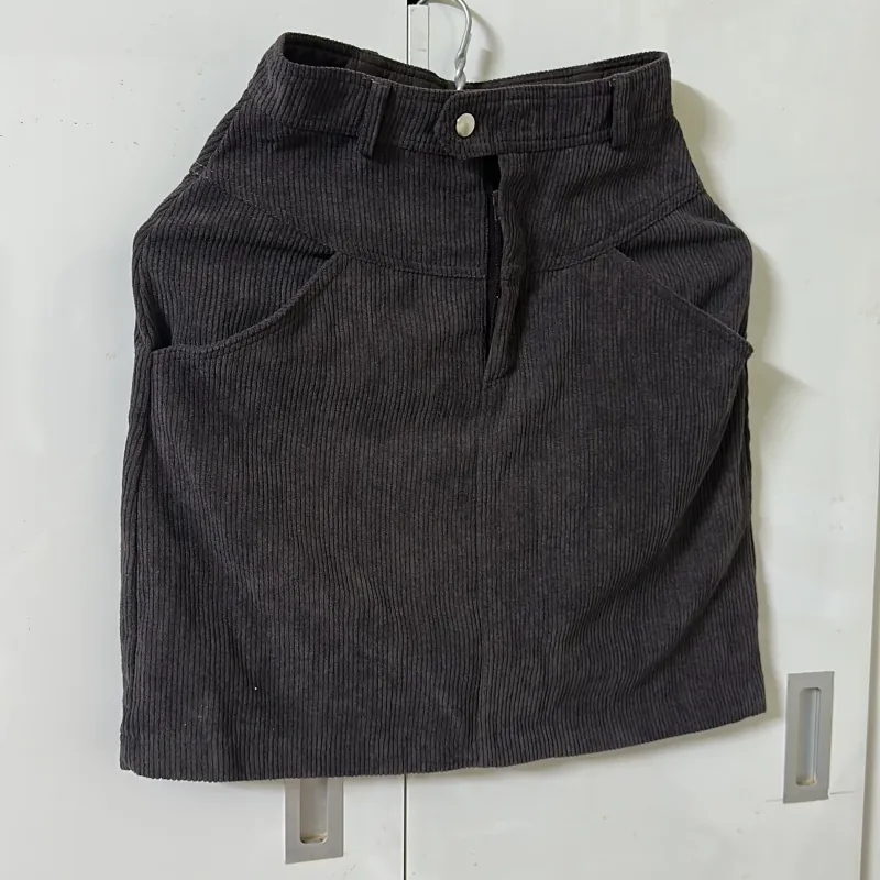 Chân váy nhung tím 971001