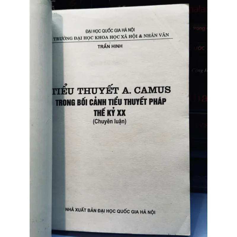 Tiểu thuyết Camus - Trần Hinh 751002