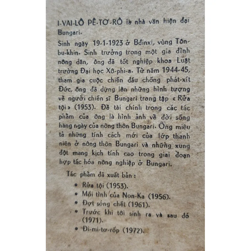 Văn học Bulgaria: MỐI TÌNH CỦA NONKA 717734