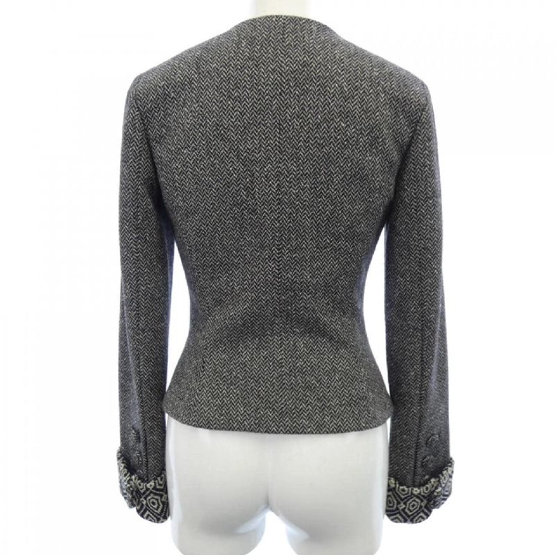 Jacket không cổ CHANEL P33328W04149 - Hàng hiệu Authentic 822355