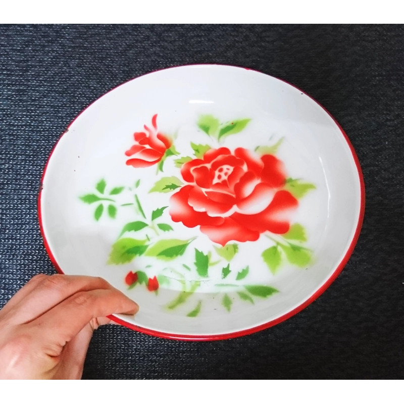 Khay sắt Tráng men xưa thập niên 80 463128