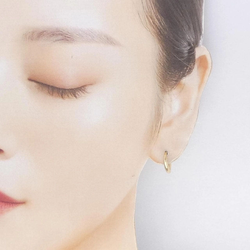 K18YG Bông tai hình trái tim - Hàng hiệu Chính hãng 868253