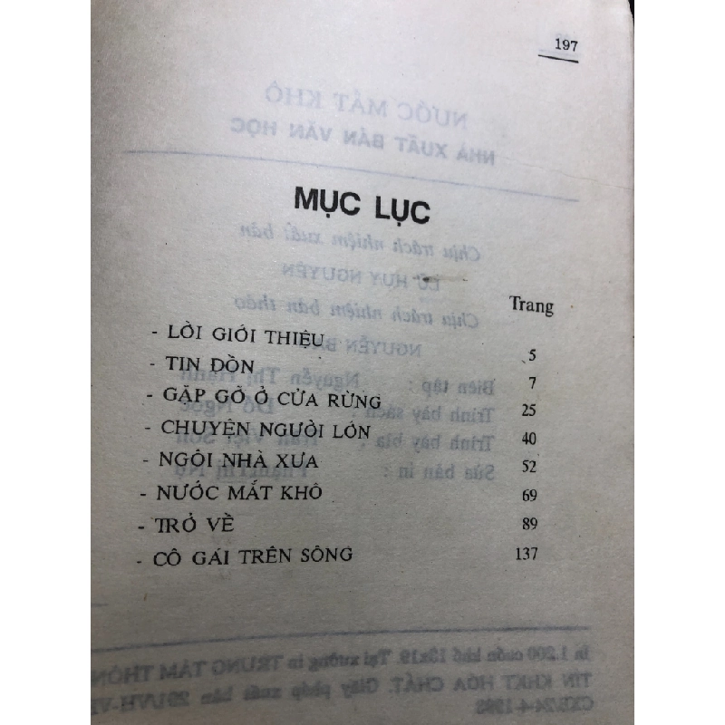 Nước mắt khô 1993 mới 65% ố vàng Đặng Nhật Minh HPB0906 SÁCH VĂN HỌC 459444