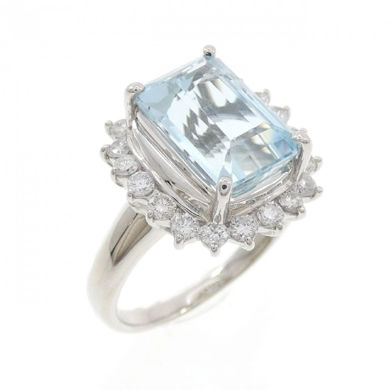 Nhẫn Aquamarine PT900 3.32CT - Hàng hiệu Chính hãng 855068