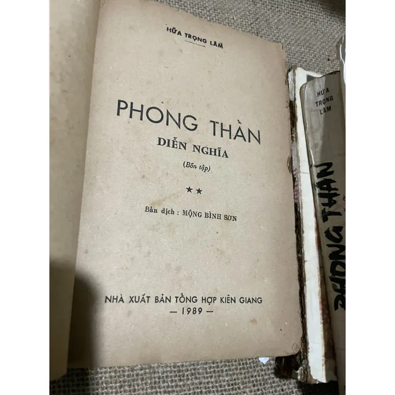 Phong thần diễn nghĩa - Mộng Bình SƠN dịch  800370