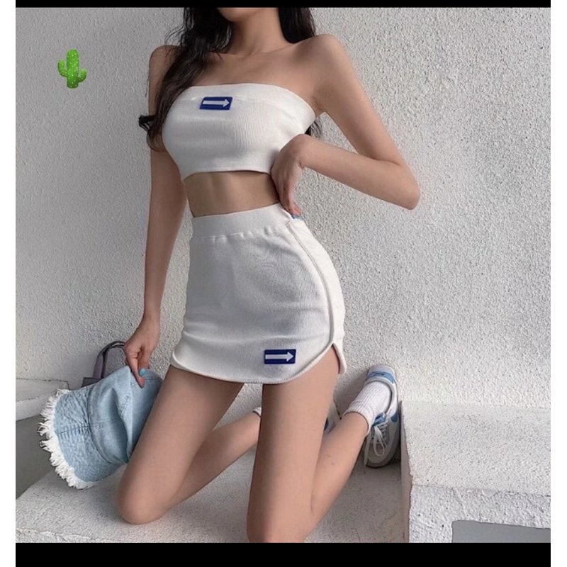 Set áo ống + váy 470777