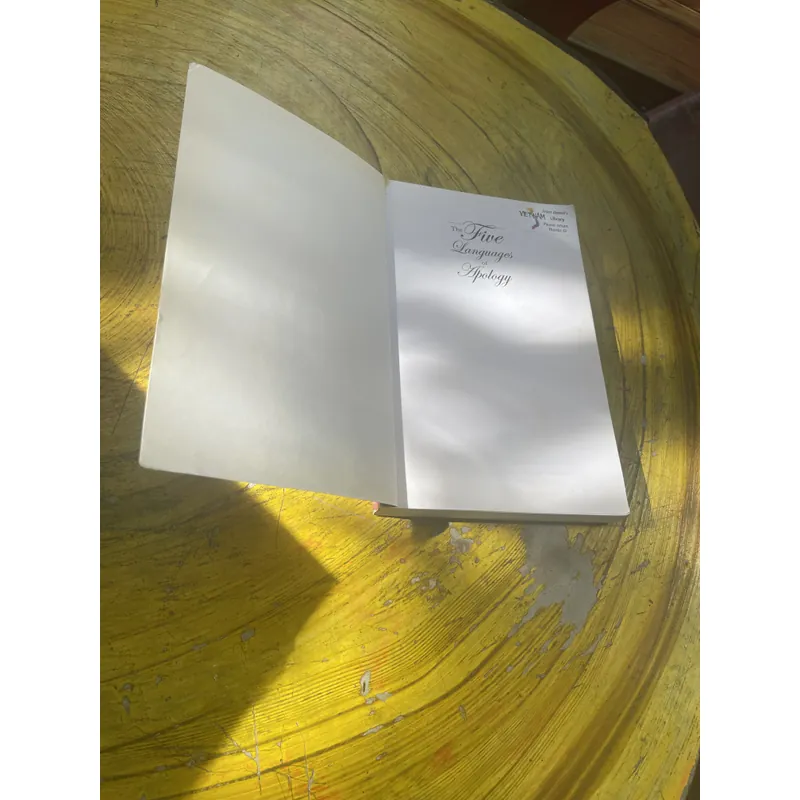 THE FIVE LANGUAGES OF APOLOGY- GARY CHAPMAN- JENNIFER THOMAS 594502