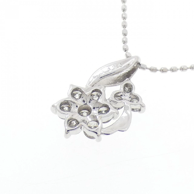 K18WG Hoa Kim Cương Dây Chuyền 0.50CT - Hàng hiệu Chính hãng 856241