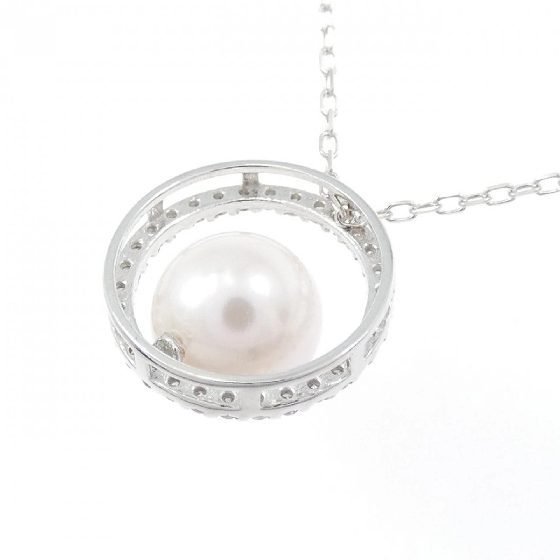 K18WG Ngọc trai Akoya Dây chuyền 7.1mm - Hàng hiệu Chính hãng 857528