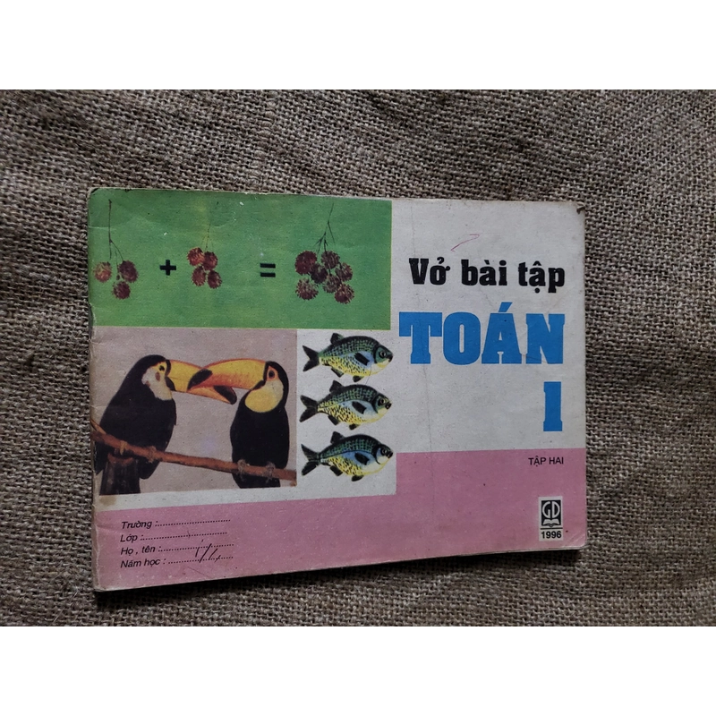 Vở bài tập Toán lớp 1 _ Sách giáo khoa 9x _sách giáo khoa cũ 330911