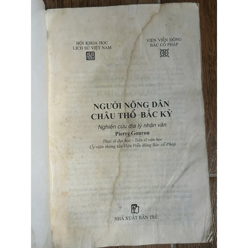Người Nông Dân Châu Thổ Bắc Kỳ - Pierre Gourou (bản in 2003) 740018