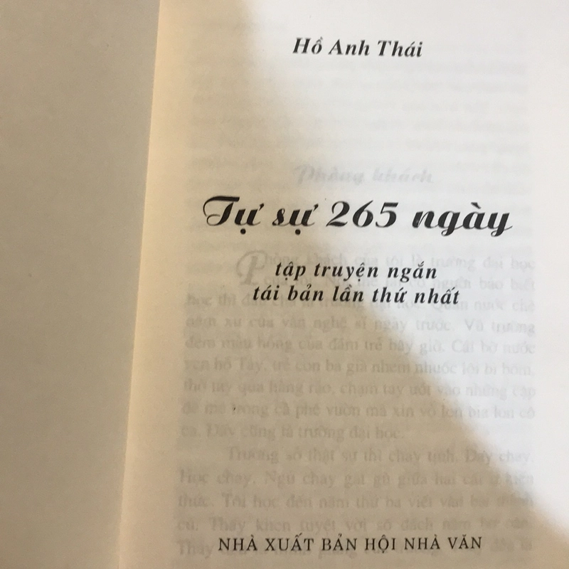 HỒ ANH THÁI tự sự 265 ngày 499797