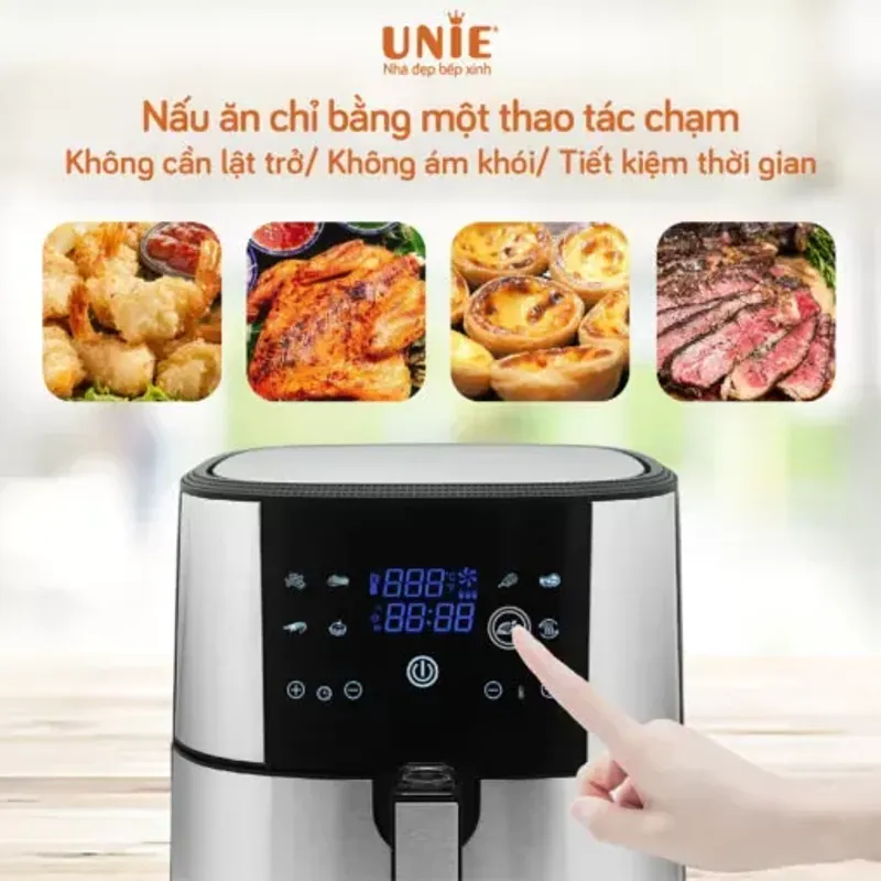 NỒI CHIÊN KHÔNG DẦU UNIE UE-800 – 8L • CÔNG NGHỆ RAPID AIR ĐA CHIỀU 722791