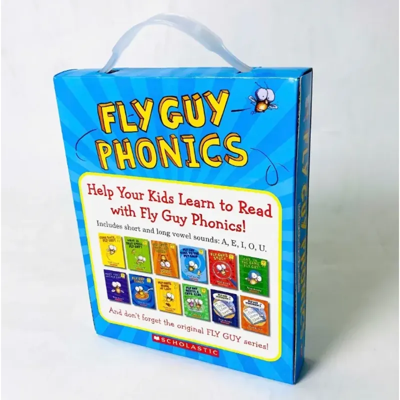 Sách - Fly Guy Phonics – Boxset 12 cuốn (10 truyện + 2 workbook) tặng audio, full hộp đẹp 1001297