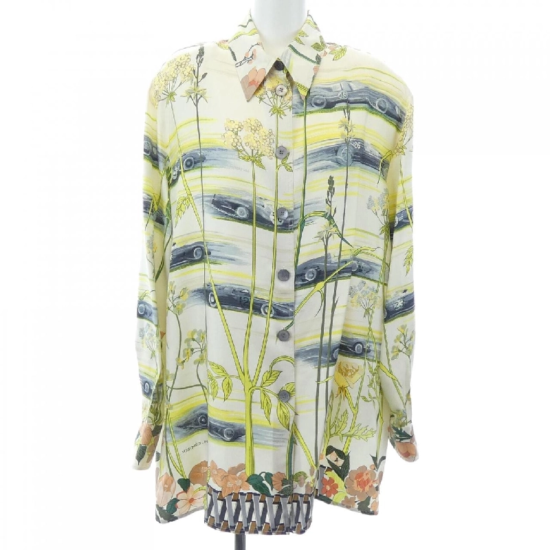 Áo sơ mi HERMES LES BOLIDES RACE CARS - Hàng hiệu Authentic 775203