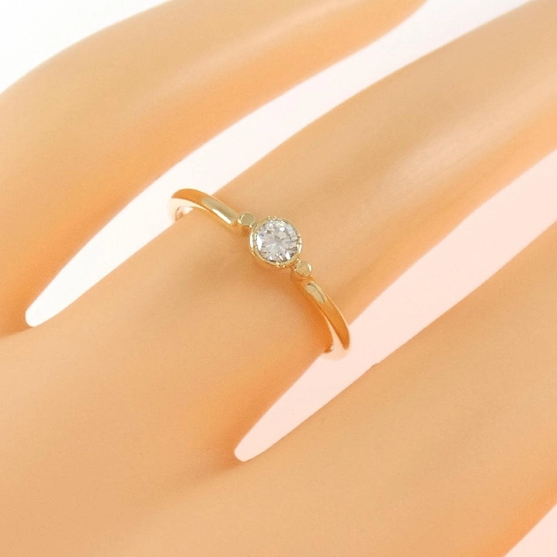 Nhẫn kim cương K18YG 666490