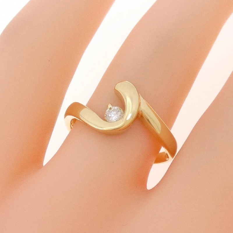 Nhẫn kim cương K18YG 0.10CT - Hàng hiệu Chính hãng 848023