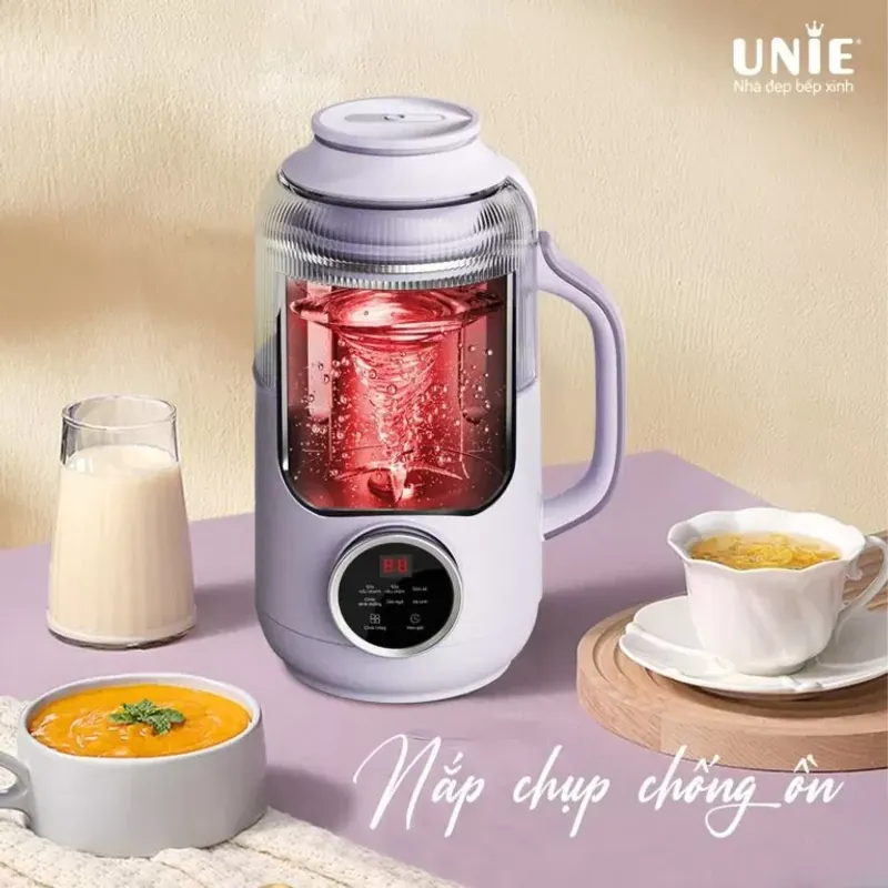 🌈 Máy Làm Sữa Hạt UNIE UMB09 🌰 Nhỏ Gọn – Màu Sắc Trendy, 6 Chức Năng Nấu Siêu Mịn 675040