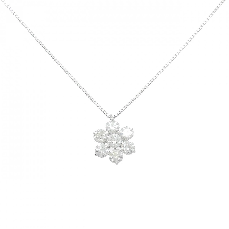 K18WG Hoa Kim Cương Dây Chuyền 1.30CT - Hàng hiệu Chính hãng 857359