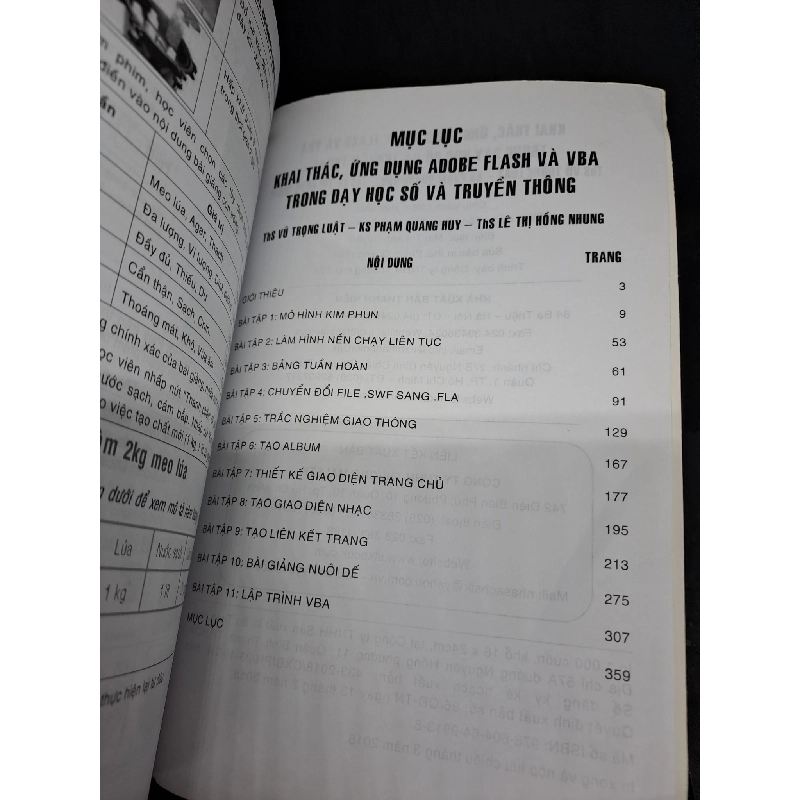 Khai thác ứng dụng Adobe Flash Và VBA trong dạy học số và truyền thông 2018 mới 80% HCM2208 912067