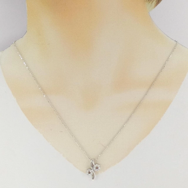 K18WG Hoa Kim Cương Dây Chuyền - Hàng hiệu Chính hãng 859260