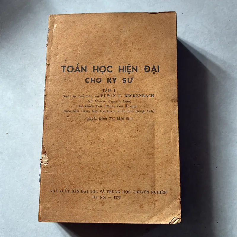 Toán học hiện đại cho kỹ sư Tập 1 - 1978s 739239