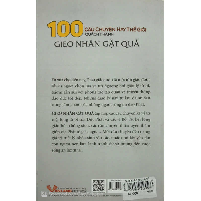 100 Câu Chuyện Hay Thế Giới - Gieo Nhân Gặt Quả - Quách Thành 288571