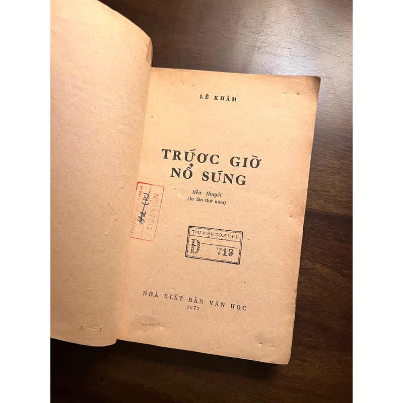 Trước giờ nổ súng (tiểu thuyết) xb 1977 548798