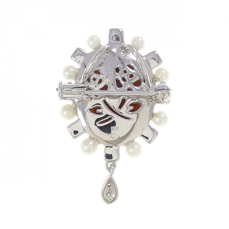 K18WG Mặt dây chuyền Shell Cameo - Hàng hiệu Chính hãng 864728