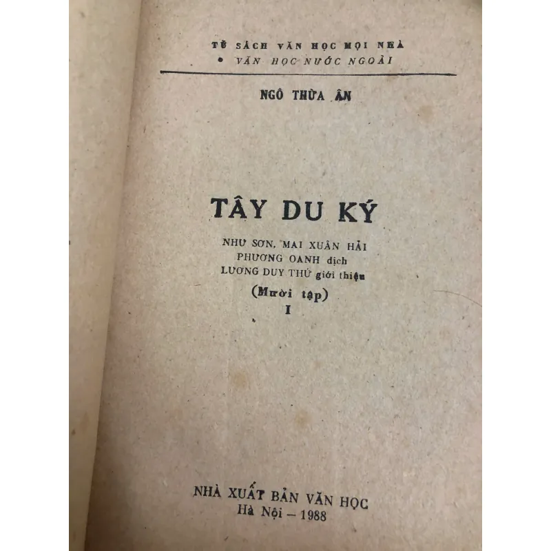 Tây Du Ký Ngô Thừa Ân, gồm 10 tập đầy đủ 689228