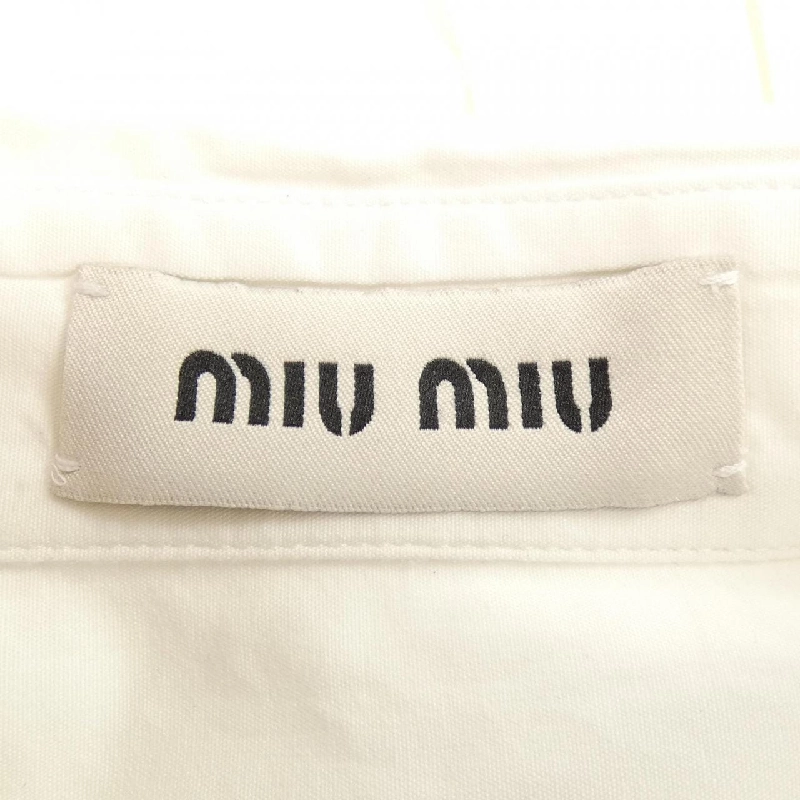 MIU MIU MIU MIU Logo DNA067 SOOO 10RG Áo sơ mi - Hàng hiệu Chính hãng 817006