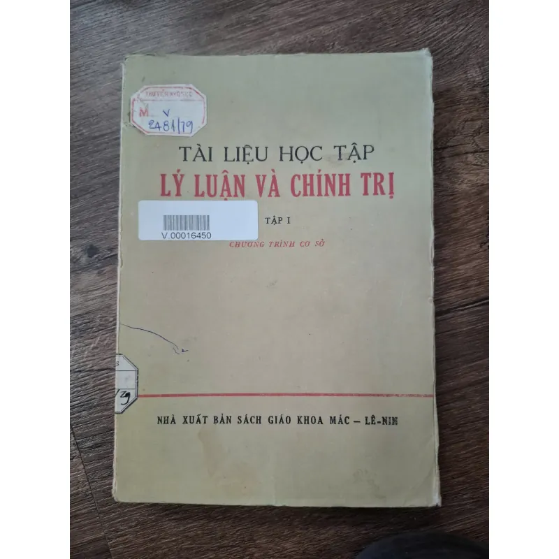 Tài liệu học tập lý luận và chính trị (Tập I) - NXB Sách Giáo khoa Mác – Lê-nin 713947