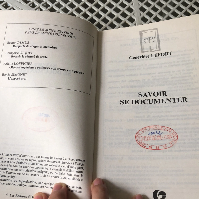 SAVOIR SE DOCUMENTER 224077