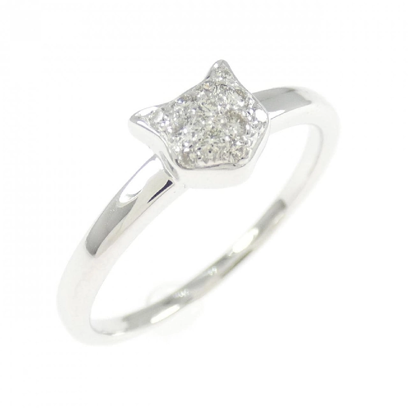 Nhẫn kim cương K18WG mèo 0.08CT - Hàng hiệu Authentic 852731