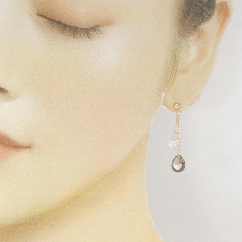 K18PG Bông tai thạch anh - Hàng hiệu Chính hãng 876118