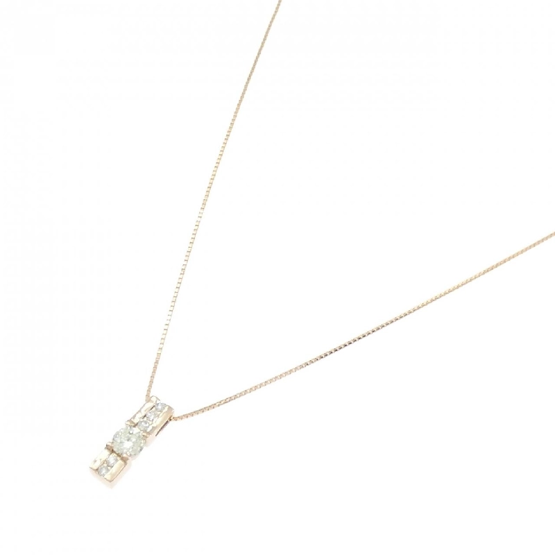 K18PG Dây chuyền kim cương 0.426CT - Hàng hiệu Chính hãng 860077