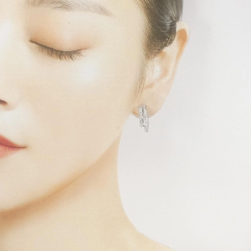 K18WG Bông tai/Khuyên tai kim cương 0.30CT - Hàng hiệu Chính hãng 869316