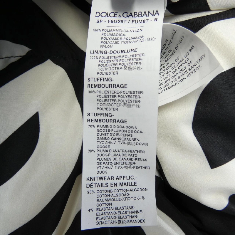 Dolce & Gabbana DOLCE&GABBANA F9G29T/FUM8T Áo khoác lông - Hàng hiệu Chính hãng 819072