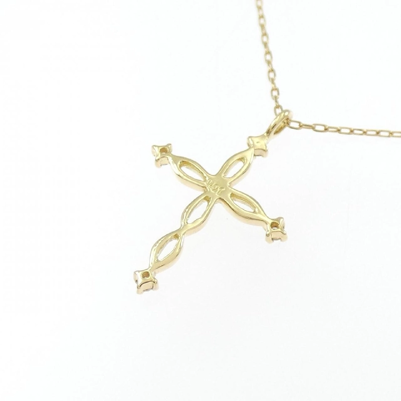 K18YG Dây chuyền kim cương chéo 0.01CT - Hàng hiệu chính hãng 861168