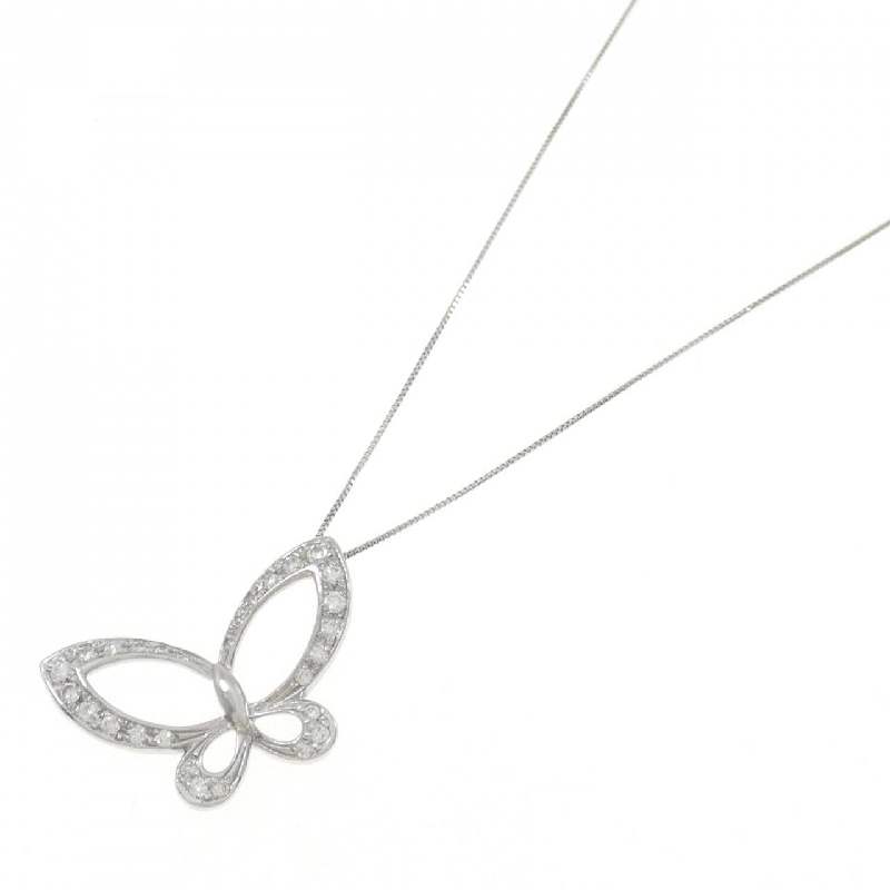 K18WG Bướm Kim Cương Dây Chuyền 0.37CT - Hàng hiệu Chính hãng 860494