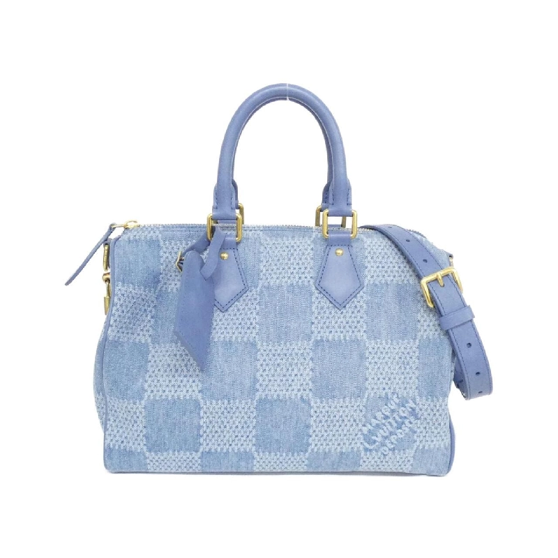 Túi xách Louis Vuitton Damier Denim 3D Speedy Bandoulière 30cm N00203 615850