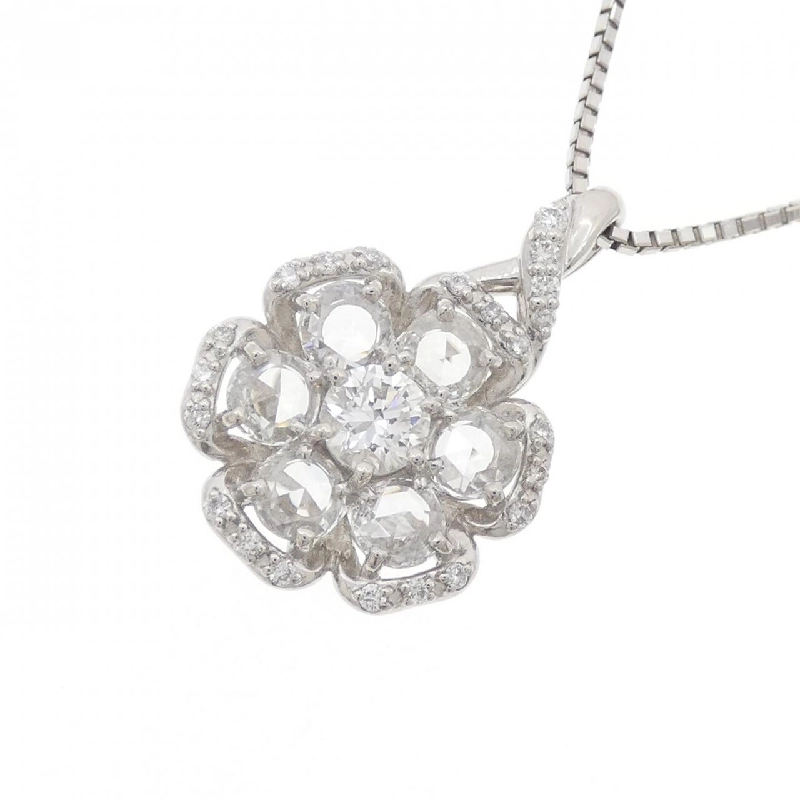 Dây chuyền kim cương hoa PT900/PT850 1.10CT - Hàng hiệu Chính hãng 865404