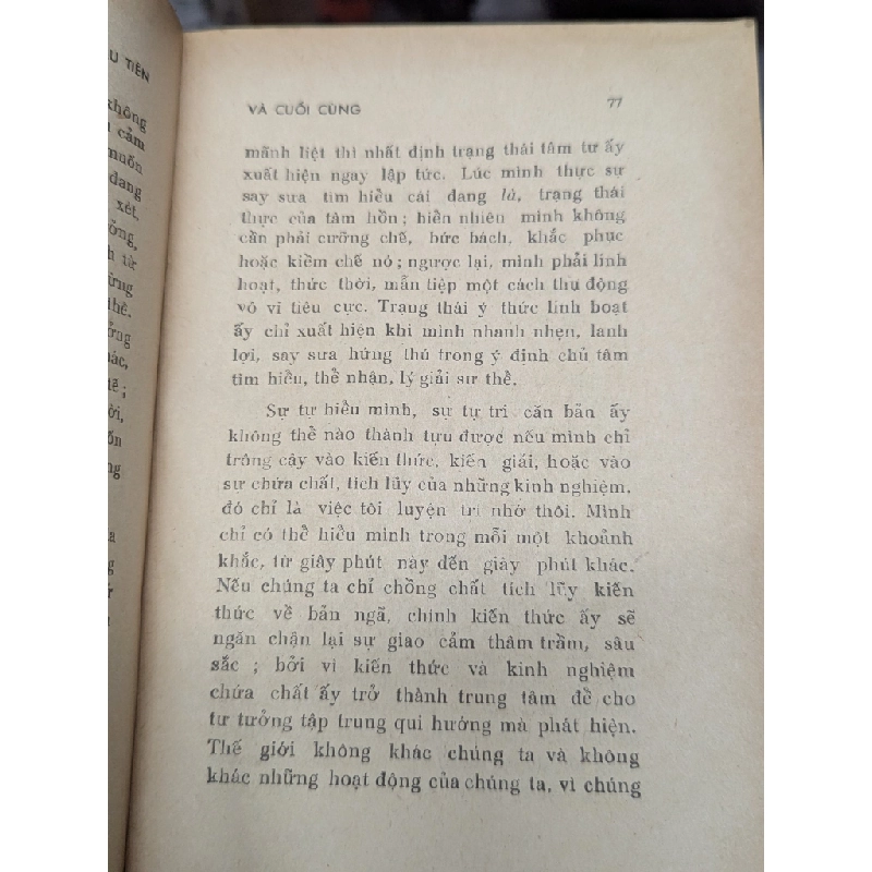 Tự do đầu tiên và cuối cùng - krishnamurti 121549