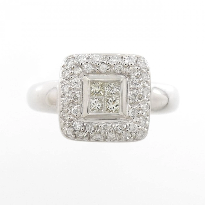 Nhẫn kim cương K18WG 0.39CT 671792