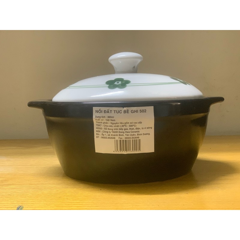 Nồi đất Tucbeghi (860ml)-502A 179688