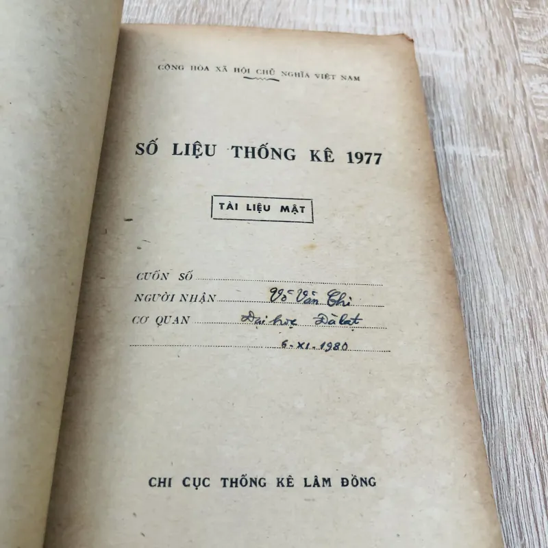 SỐ LIỆU THỐNG KÊ 1977 960089