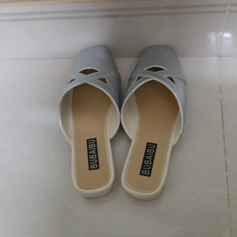 Dép sục màu bạc size 37-38, mới 100% 1031439