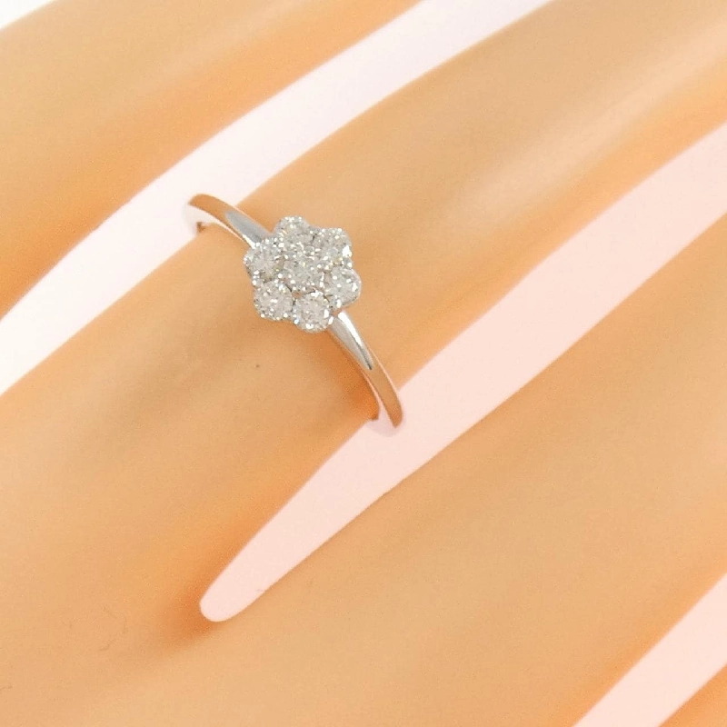 Nhẫn kim cương hoa K18WG 0.24CT - Hàng hiệu Authentic 852734